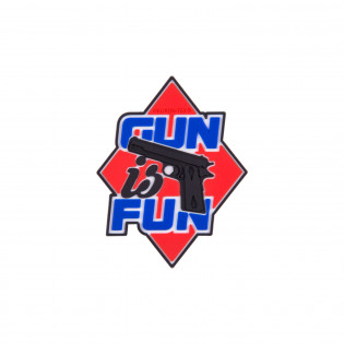 Emblemat "Gun is Fun" - PVC