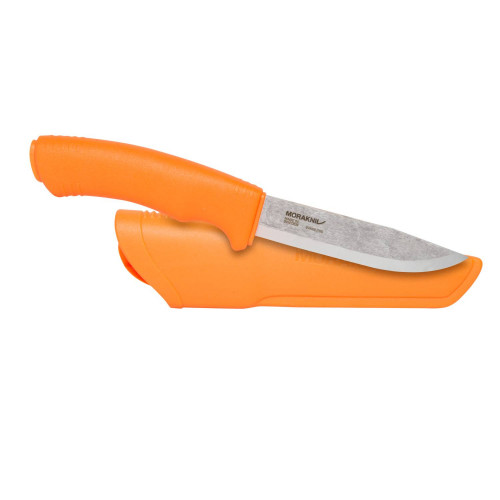 Morakniv® Bushcraft Orange - Stainless Steel Detail 1