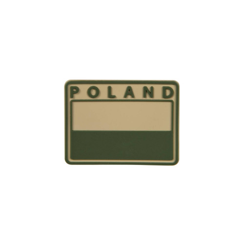 POLISH Subdued Flag Patch POLAND Detail 1