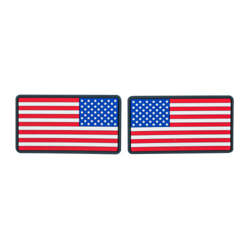 USA Large Flag Patch (set - 2pcs.) - PVC Detail 1