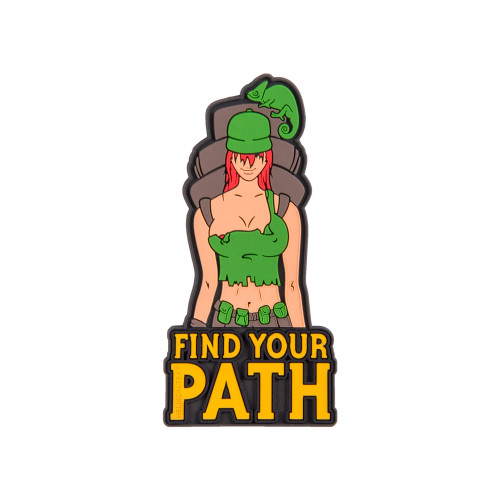 "Find Your Path" Patch - PVC Detail 1