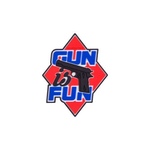 "Gun is Fun" Patch - PVC Detail 1