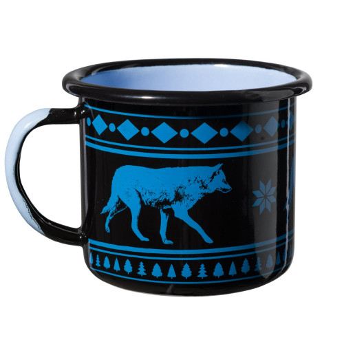 Way to the Wolf Enamel Camping Mug