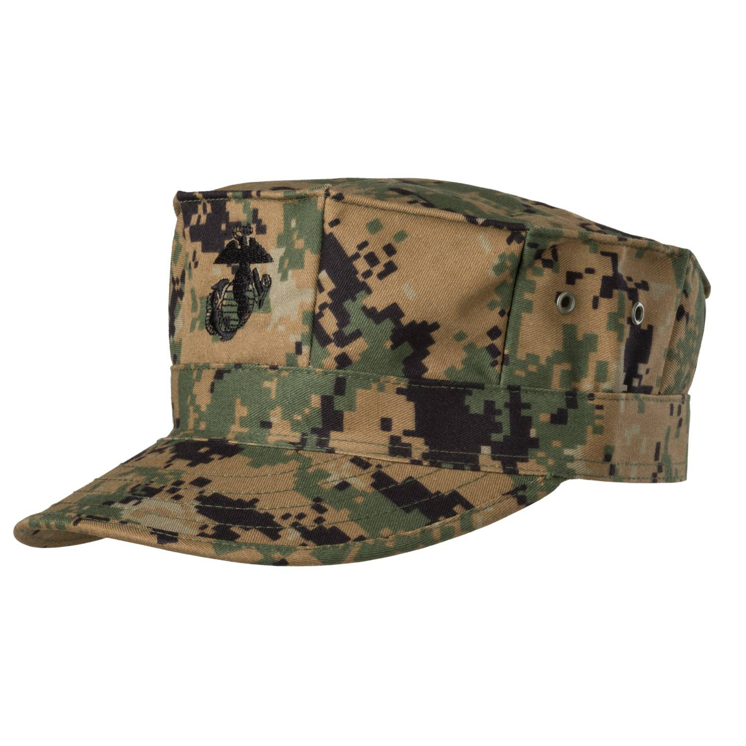 NEW DIGITAL WOODLAND BOONIE HAT SIZE X-LARGE MARINE CORPS CAMOUFLAGE PATTERN 