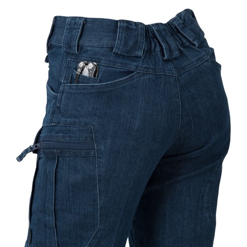 HELIKON TEX WOMENS UTP URBAN TACTICAL DENIM OUTDOOR PANTS Hose Jeans Blau 